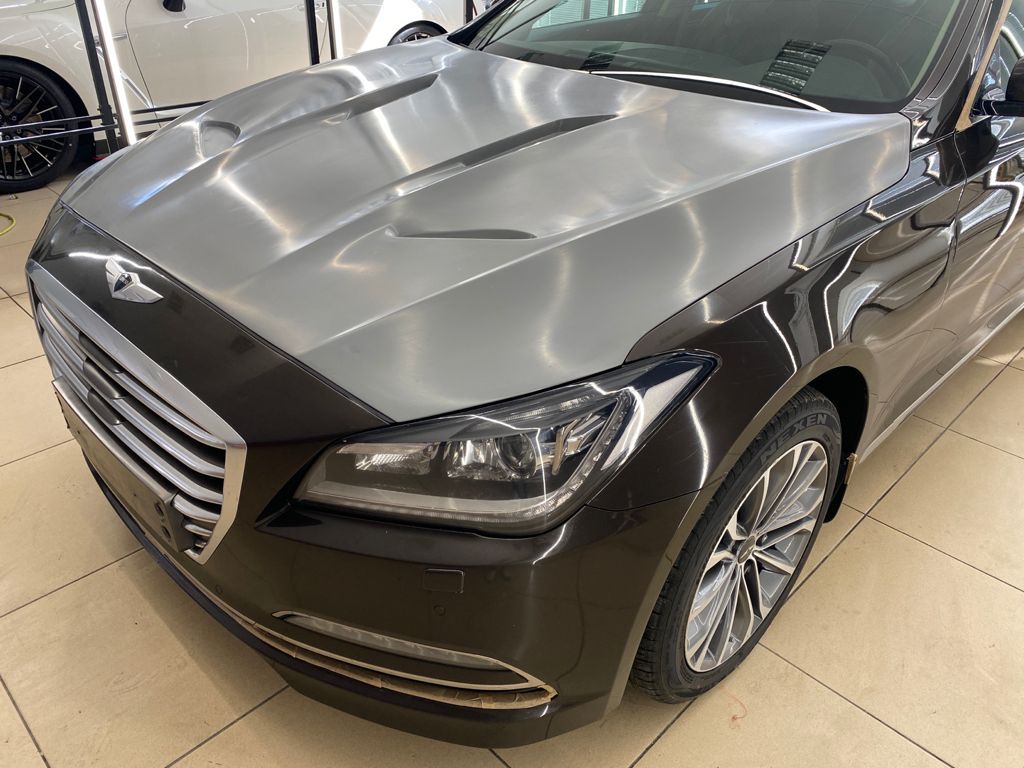 Ontto Cover Portachiavi TPU Argento 8 Tasti Per Hyundai Genesis G80/GV80
